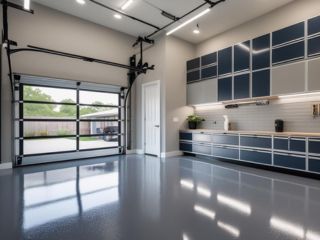 Custom Garage Oasis Cedar Park TX – Modern Organized Garage Modern custom garage oasis with sleek storage, epoxy flooring, and smart organization in Cedar Park, Texas